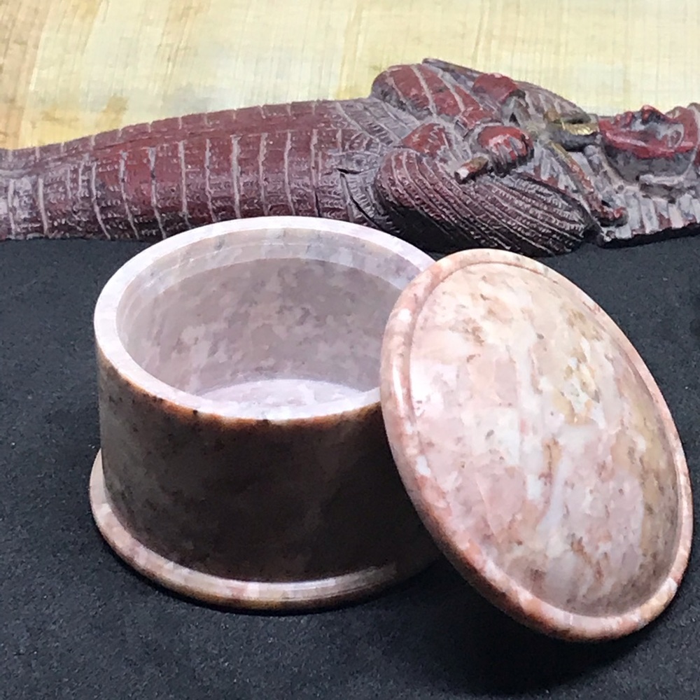 Beautiful soapstone trinket box